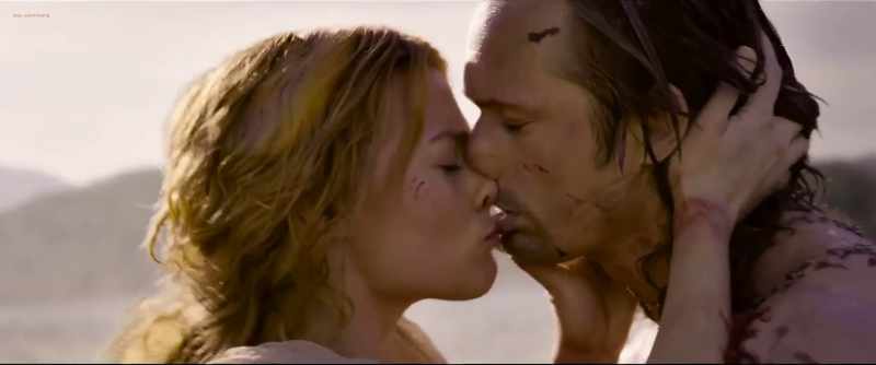 Margot Robbie sexy kissing – The Legend of Tarzan (2016)