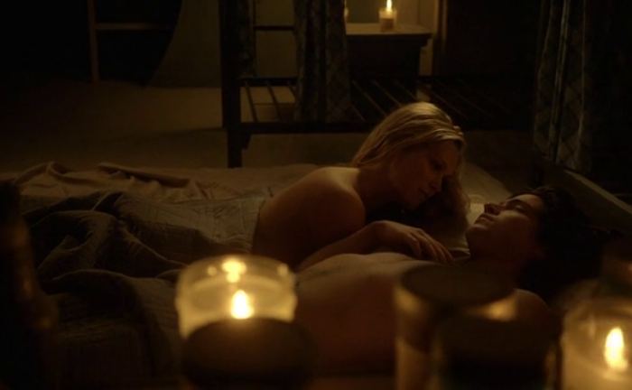 Eliza Taylor sex scene – The 100 s01e04-05 (2014)